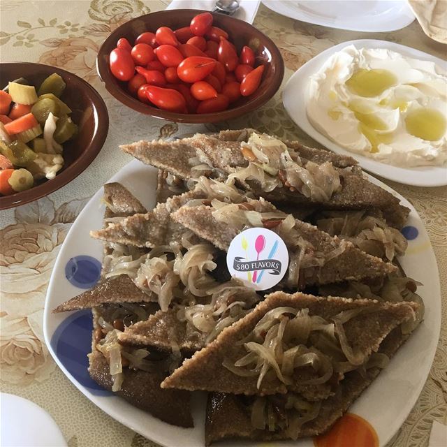 Today’s lunch is kebbe with basal & snoubar 😍😍 tfaddlo 😍😍  chezmaria ... (Zgharta)