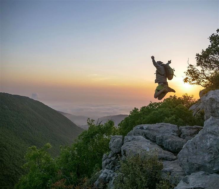 Today's sunset ... hiking  lebanon  instagood  mountains  webstapick ...