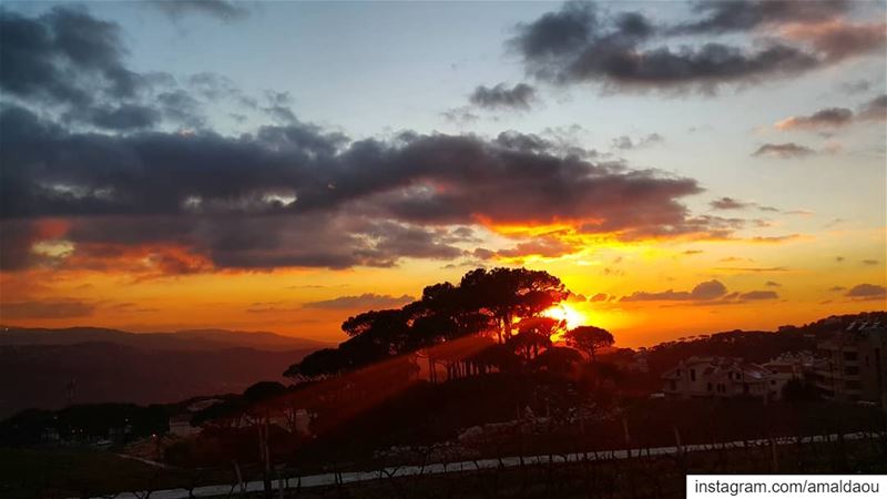 Today's sunset. ..tomorrow's ice!  sunset  lebanon  igers  ig_color ... (Mar Musa, Mont-Liban, Lebanon)