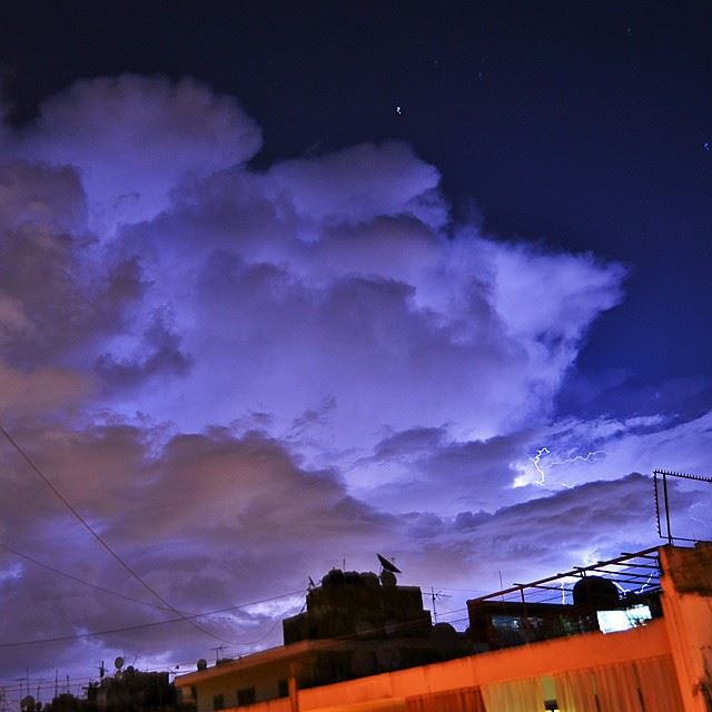 Today we have isolated thunderstorms..Glowing storm !Camera : nikon...