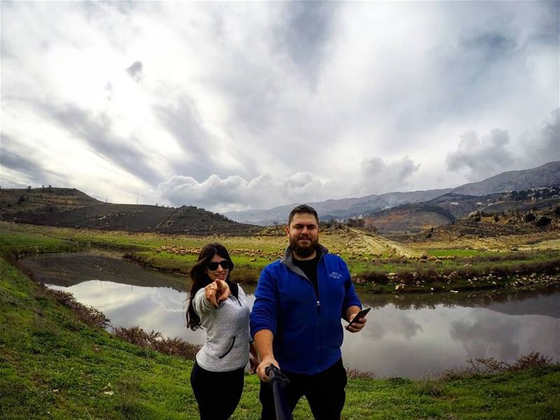  Together We  Explore The  World 💙💚 HappyWifeHappyLife  AmazingNature ... (Saghbîne, Béqaa, Lebanon)