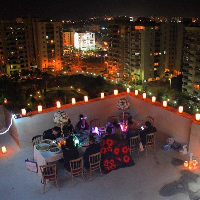Tonight we're not counting stars.  rooftop  dinner  dineralacarte  classy... (Tripoli, Lebanon)