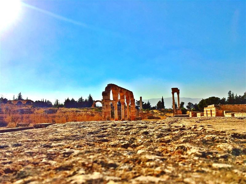 Too much heritage to fit in one frame 💙..The beautiful Ruins of the... (Haouch Moussa, Béqaa, Lebanon)