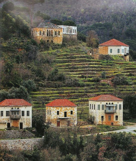 Tradicional vilarejo libanês, fotografado pelo @alimdiab 🇱🇧 Traditional...