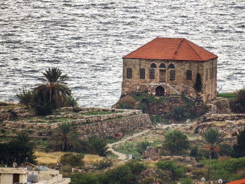  Traditional  Lebanese  house overlooking the Mediterranean sea,  Byblos.... (Byblos, Lebanon)