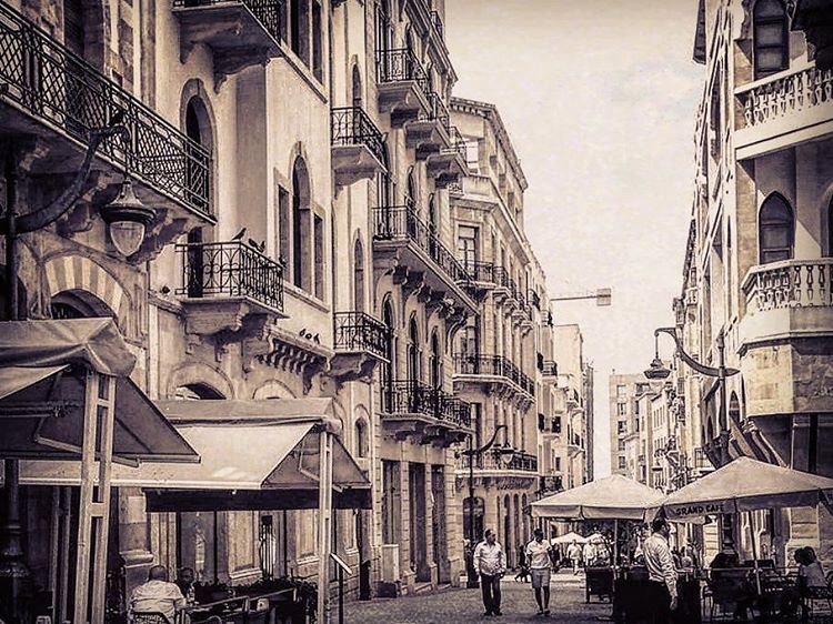 Traditional Lebanese view.  French  architecture  buildings  lebanon ... (Downtown Beirut)
