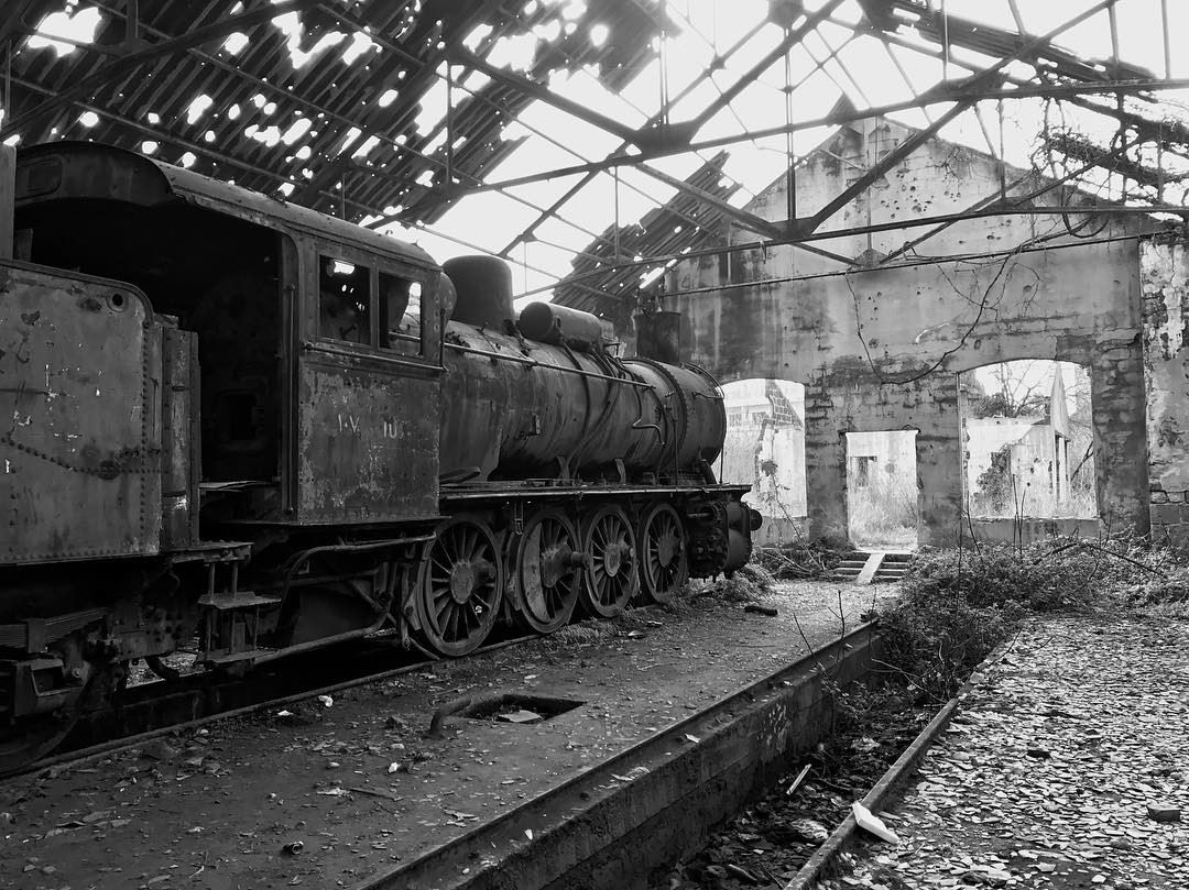  train  oldtrain  old  blackandwhite  blackandwhitephotography  ... (Tripoli, Lebanon)