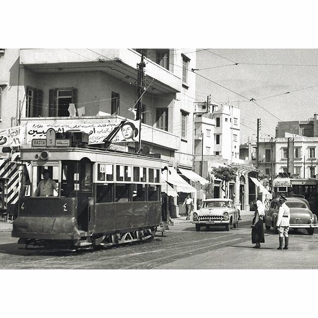 TramwayBeirut Basta in 1961 .