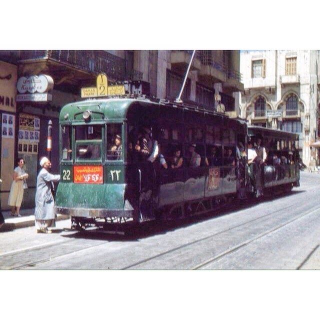 TramwayBeirut Weygand Street in 1962 .