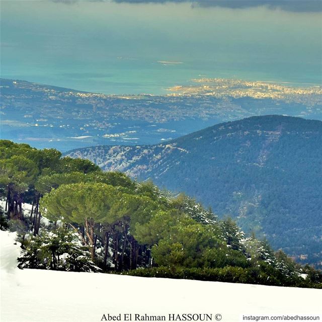 Tripoli and its islands as seen from Bsharri district ❄............ (Bcharri, Liban-Nord, Lebanon)