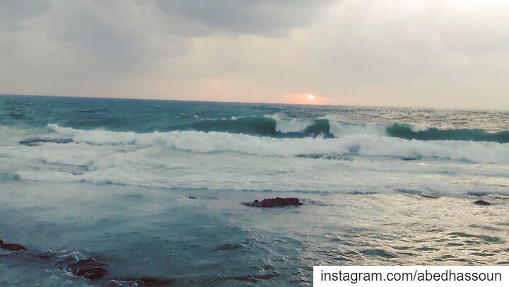 🌊🌅🌊.............. Tripoli  Lebanon  waves  ElMina  Mina ... (Tripoli, Lebanon)