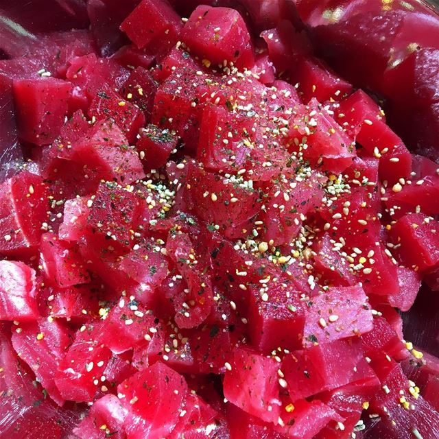 Tuna 😍 -  pokebeirut  food   eat   yummy  nomnom  foodie  foodporn ... (Beirut, Lebanon)