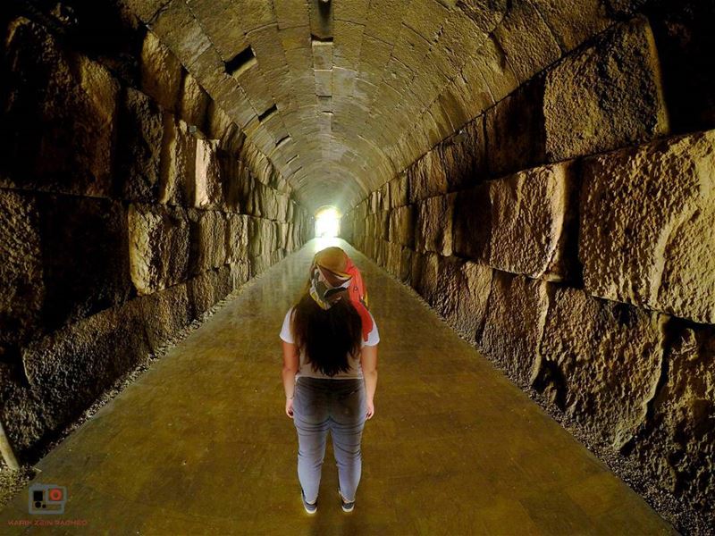 Tunnel of time.Temple of... (Baalbek , Roman Temple , Lebanon)