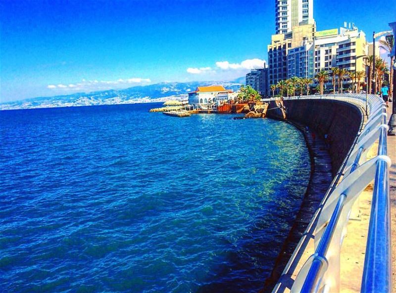 📲Turn ON Post Notifications 🌄Amazing view from  beirut 📸Photo by @dianam (Ain El Mreisse, Beyrouth, Lebanon)