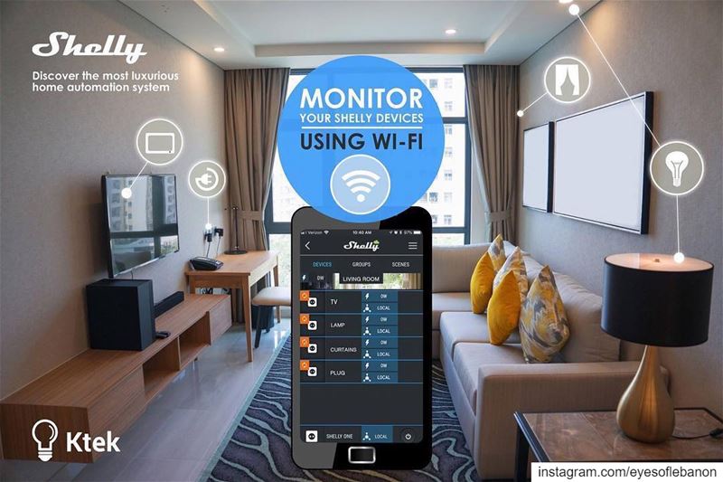 Turn your home into a smart home with Shelly !Connect & Control your home... (Beirut, Lebanon)