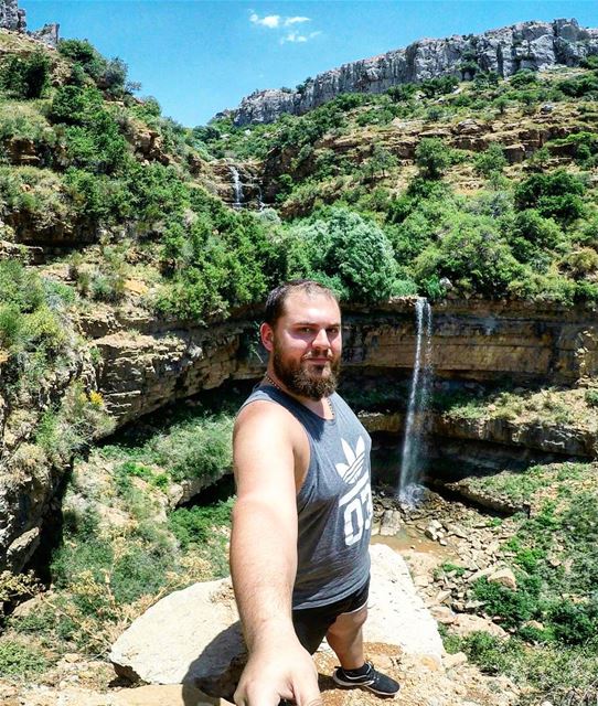  TwinWaterfall  Selfie NeverStopExploring  WaterIsLife  DiscoverNature ... (Faraya, Mont-Liban, Lebanon)