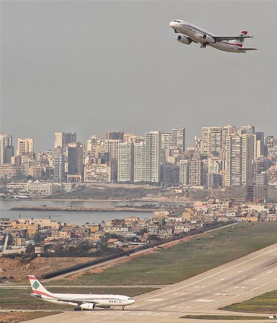 Two is always better than one 🇱🇧By @mea_airliban  MEA ... (Beirut–Rafic Hariri International Airport)