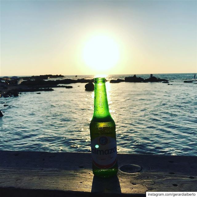  tyr  صور  southerngovernorate  lebanon  sour  sunset  almaza  beer ... (مدينة صور - Tyre City)