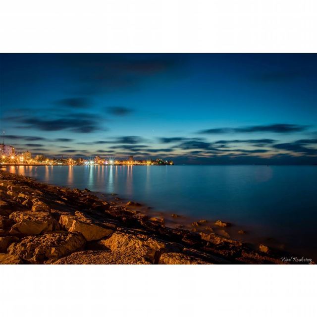  tyre  lebanon  beach  happyhour  night  coast  sea  clouds  rocks  blue ...