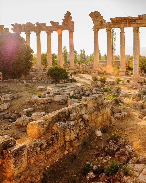 Um dia iluminado a todos com esta linda fotografia das antigas ruínas em... (Baalbeck, Béqaa, Lebanon)