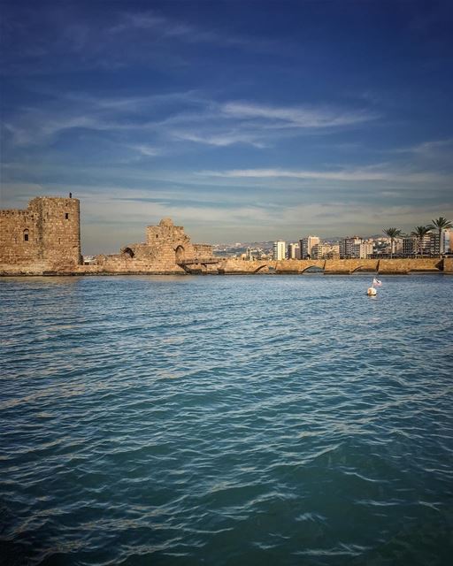 Unburden these wings set them ablaze, soar high and sail away, let cities... (Sidon Sea Castle)