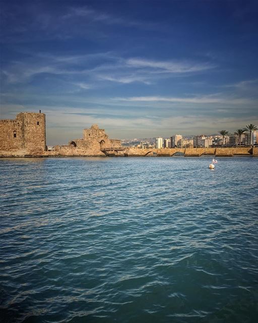 Unburden these wings set them ablaze, soar high and sail away, let cities... (Sidon Sea Castle)