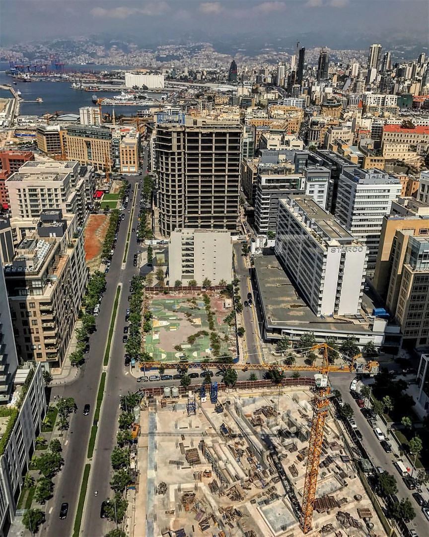 Under construction ⚠️By @johnfakhoury  AboveBeirut  Beirut  Liban  Libano... (Beirut, Lebanon)