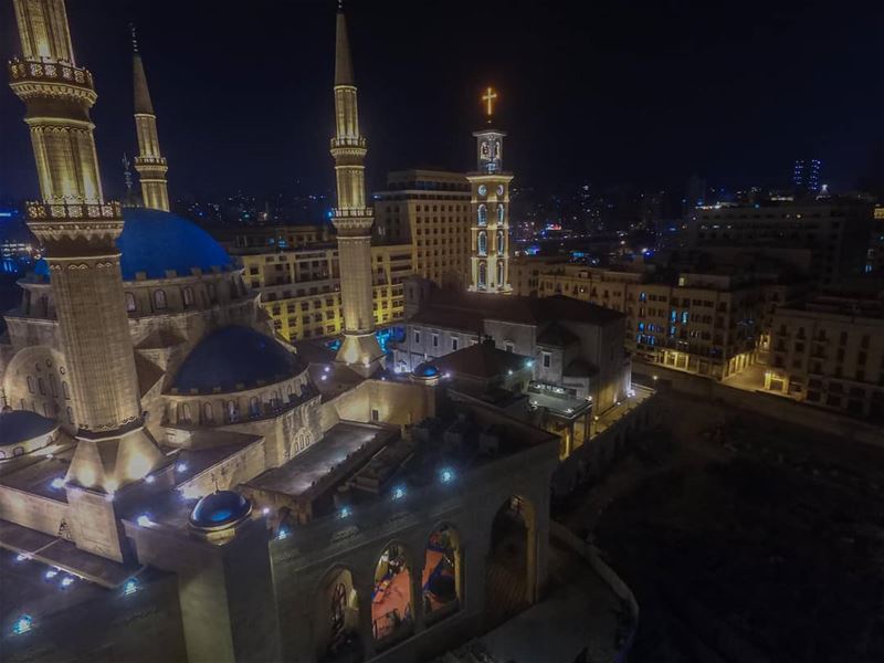 Unity in Diversity by night 🇱🇧🌃🇱🇧 .... lebanon  beirut ... (Downtown Beirut)