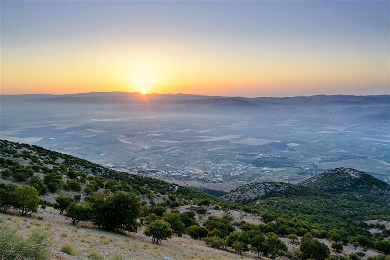 .Unusual sunrise! From Bekaa, Lebanon  LiveLoveBekaa . So we go early 5... (West Bekaa)