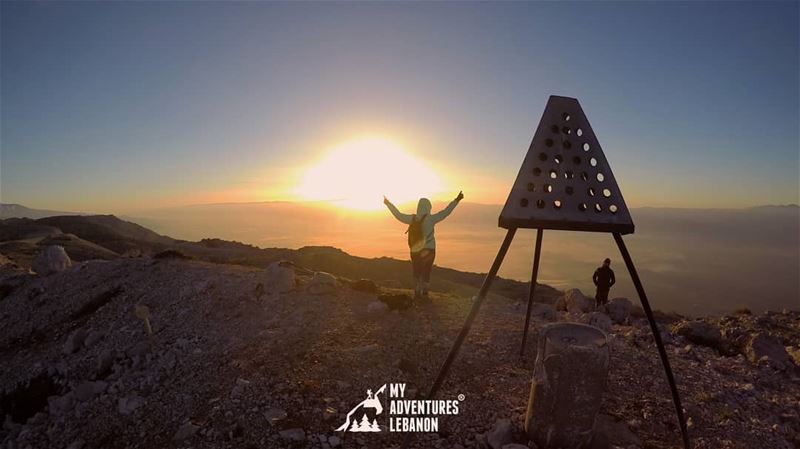 Up ☝ myadventureslebanon  lebanon  sunrise ...