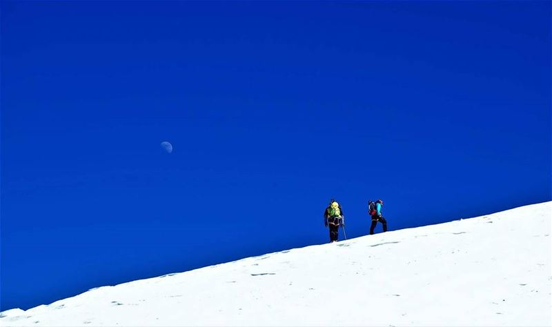 Up where we belong near the Summit and the sky. ascending  sannine ... (Mount Sannine)