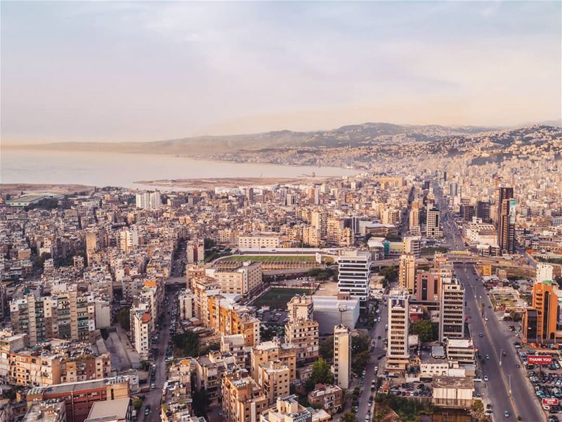 Urban Jungle 🌆••• sunset  beirutcity  livelovebeirut  lebanon ... (Beirut, Lebanon)