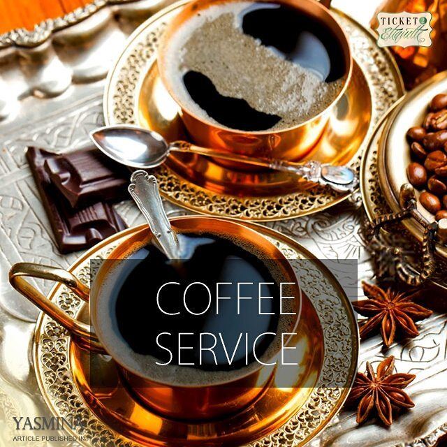 Vera on  coffee service  etiquette with @gracytta in @yasminadotcomخبيرة ا (Beirut, Lebanon)