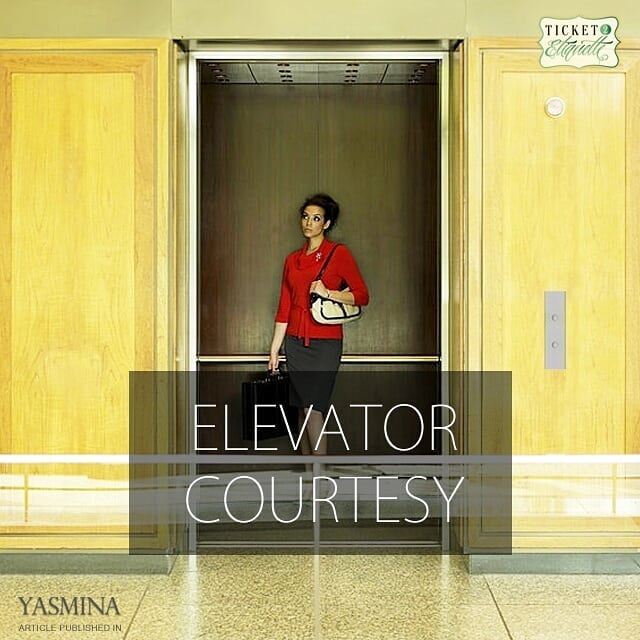 Vera on how to practice good  elevator  etiquette with @gracytta in @yasmin (Lebanon)