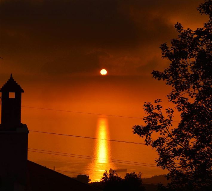 view from my window (not edited, not modified) lebanon  sunset sundown ...