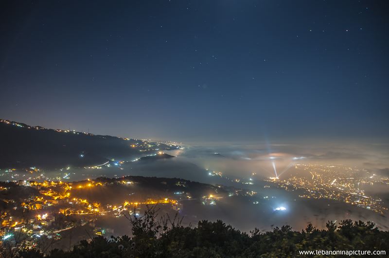 View of City Lights From Top