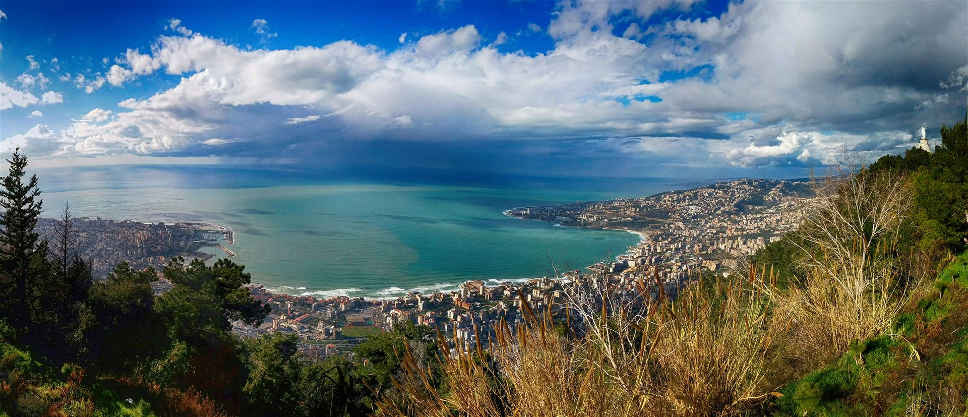 View of Jounieh Bay from Harissa