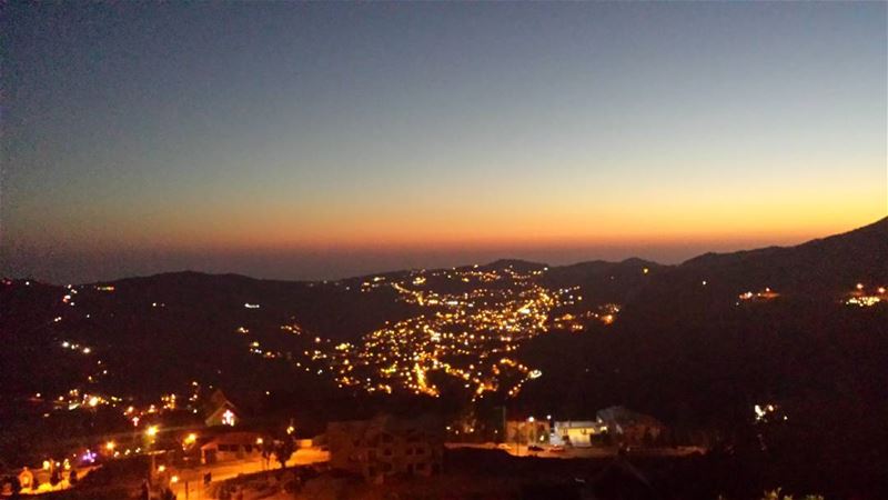 Views from the top of the mountain in Faraya faraya  mountlebanon ... (Faraya, Mont-Liban, Lebanon)