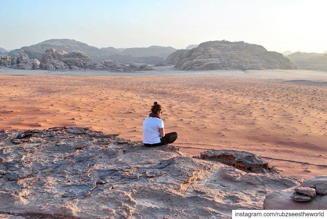 Wadi Rum, Jordan: the silence was so loud, and sunset so beautiful.I kept... (Wadi Rum, Jordan)