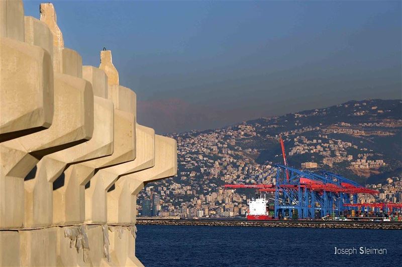 Waiting the ships 🚢  photo  photography  photographer  photoshop ... (Port of Beirut)