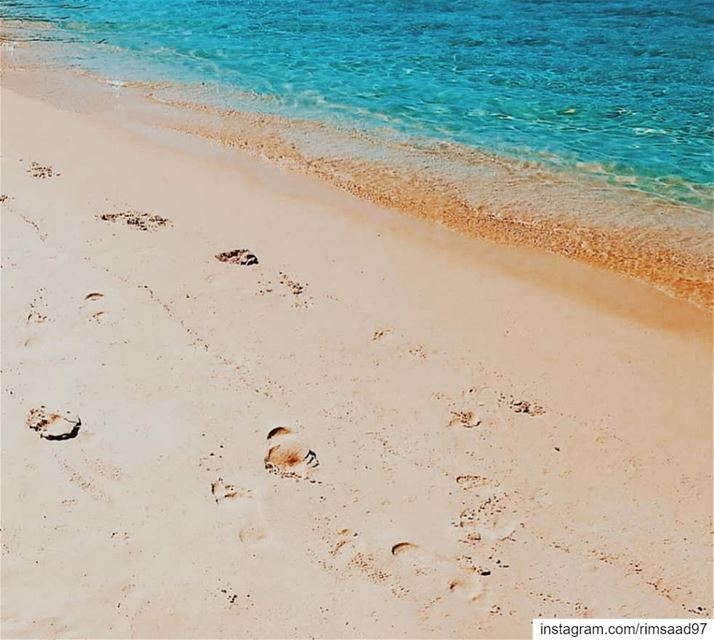 Walking by the sea 👣| 💦••••••• lebanon  south  southbeach  beach... (Naqoura)