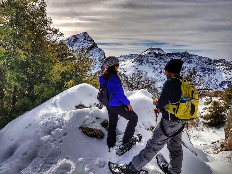 Walking in a  winterwonderland ❄📷 @pamchemali  theoneandonly ......... (Arz Tannoûrîne)