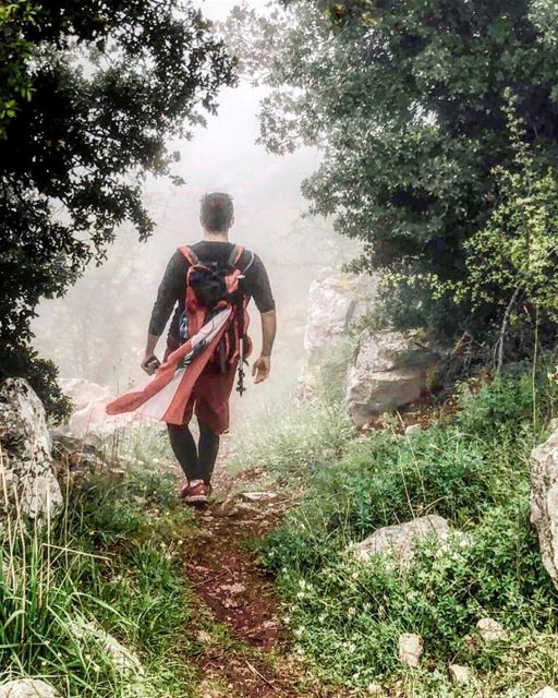 Walking into the fog 🌿🇱🇧..📸: @yarasakrr (Douma, Liban-Nord, Lebanon)