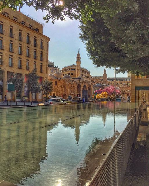 Warm reflections of a Cold World...,..  mosque architecture downtown... (Downtown Beirut)