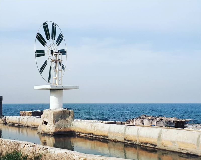  water  mill 🛰 anfeh  beach  beautiful  sea  lebanon  walk  relax ... (Anfeh Al-Koura أنفه الكورة)