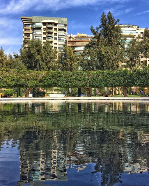  water  reflection  streetphotography  streetstyle  buildings  sky ... (Beirut, Lebanon)