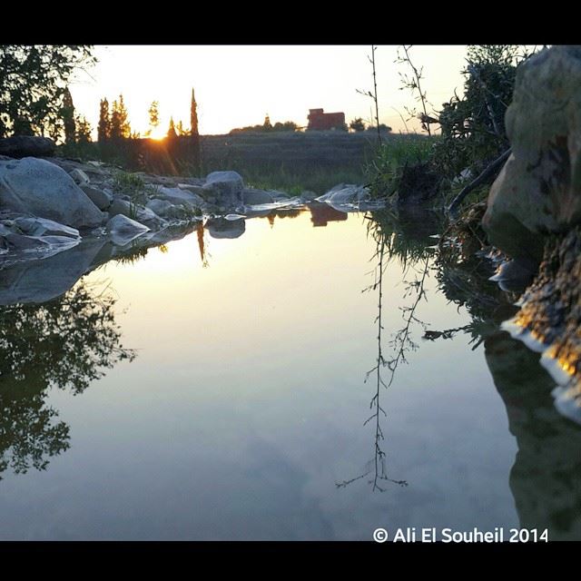  water  reflection  sunset  south_lebanon  southlebanon  lebanon colorful ... (Kherbet Al Dwair)