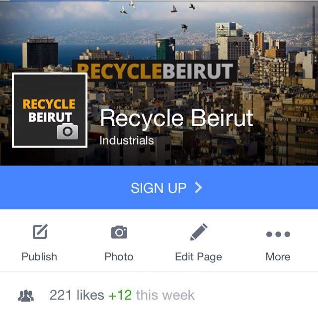 We are also on facebook facebook recyclebeirut recycle lebanon beirut