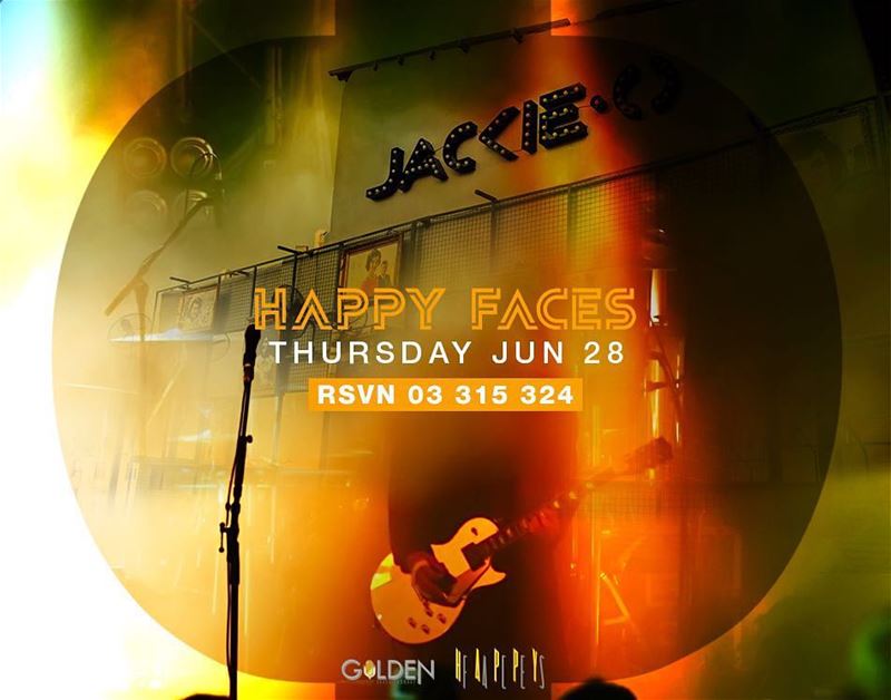 We are grooving up you Thursdays with Happy Faces Band on the Jackie O...
