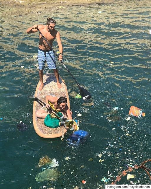"We are using our trash to clean our trash." @monaelhallak. Here, raising...